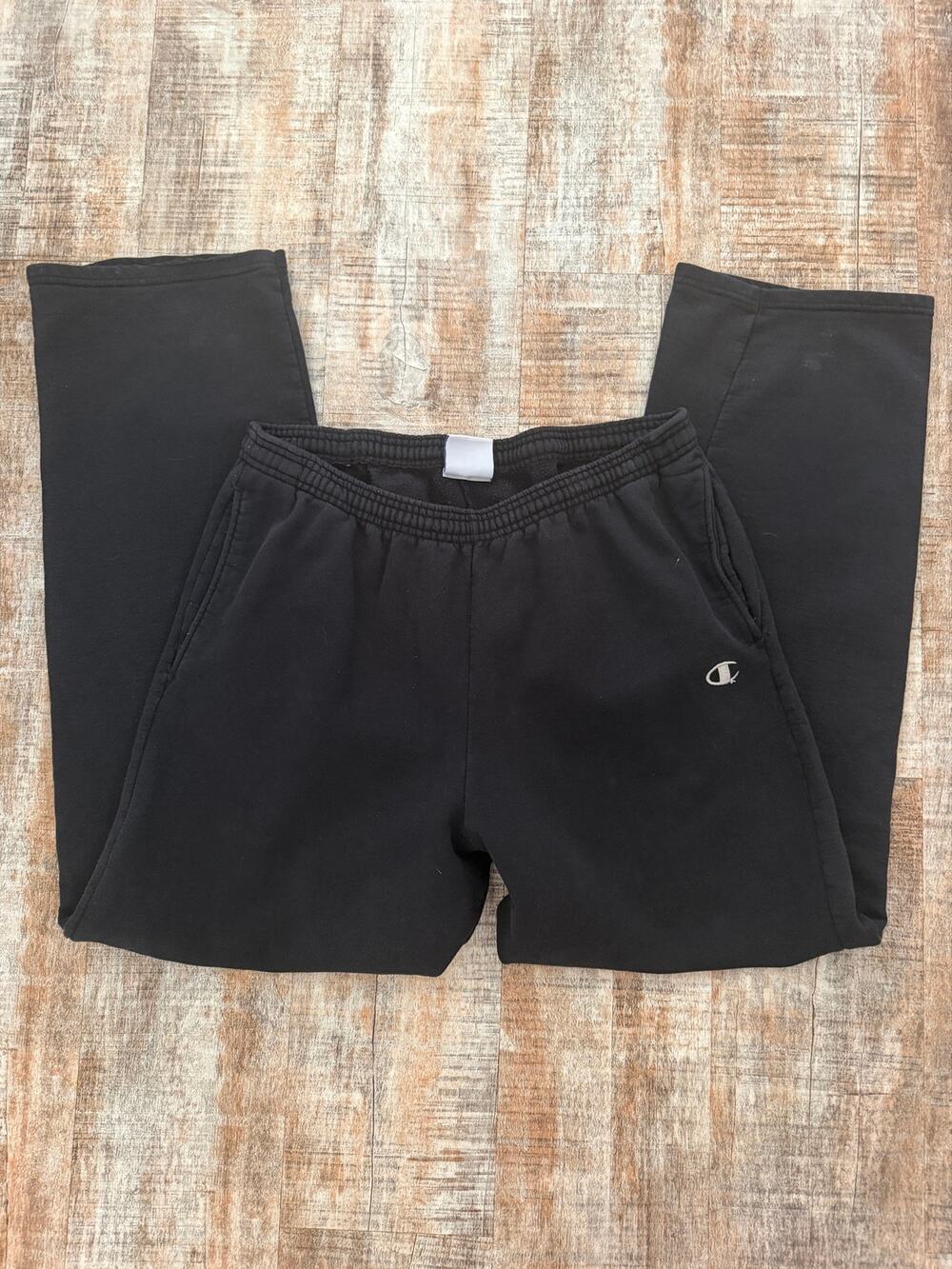 Vintage 90s Champion Black Drawstring Sweatpants Mens Size XL